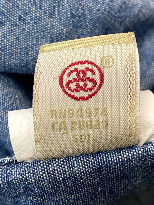 【中古品】【メンズ】 STUSSY ステューシー DENIM SHIRT SENDAI CHAPT LIMITED デニムシャツ 仙台チャプト 長袖シャツ トップス 142-260626-yn-33-min サイズ：L カラー：インディゴ 万代Net店