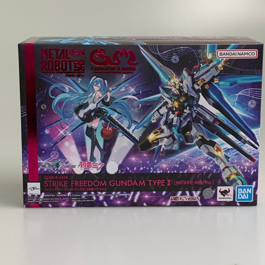 【中古美品】 METAL ROBOT魂 ストライクフリーダムガンダム弐式［初音ミク Ver.］ フィギュア 056-260701-ta-02-min 万代Net店
