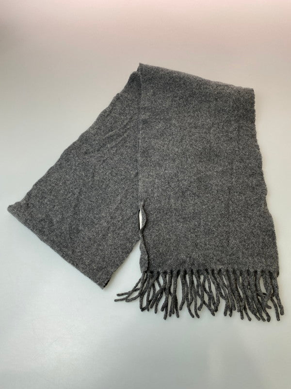 【中古品】【メンズ/レディース】 AMI PARIS アミパリス LOGO MUFFLER マフラー 187-260305-AS-55-min カラー：グレー 万代Net店