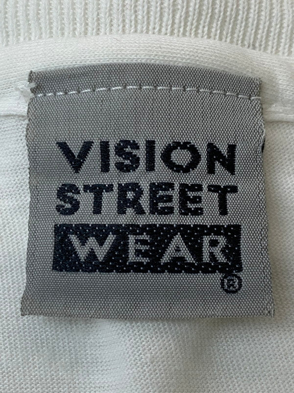 【現状渡し品】【メンズ】 VISION STREET WEAR ビジョンストリートウェア 80-90S DRUG TEE 半袖Tシャツ ショートスリーブ 146-260305-AS-16-min サイズ：下記参照 カラー：ホワイト 万代Net店