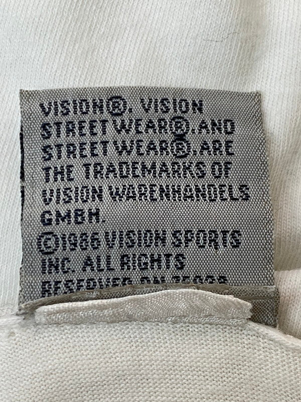 【現状渡し品】【メンズ】 VISION STREET WEAR ビジョンストリートウェア 80-90S DRUG TEE 半袖Tシャツ ショートスリーブ 146-260305-AS-16-min サイズ：下記参照 カラー：ホワイト 万代Net店