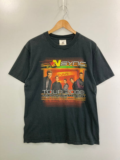 【中古品】【メンズ】 NSNYC インシンク TOUR 2000 NO STRINGS ATTACHED TEE 半袖Tシャツ ショートスリーブ 146-260305-AS-18-min サイズ：M カラー：ブラック 万代Net店