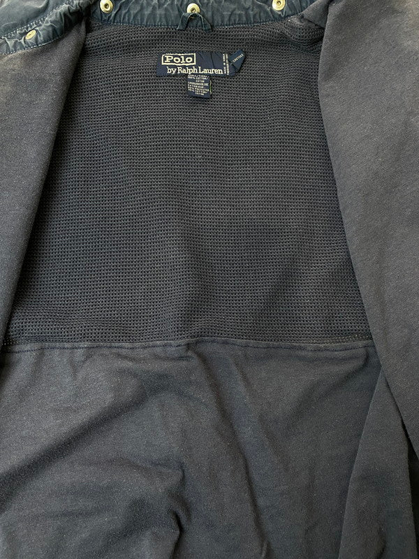 【中古品】【メンズ】 POLO RALPH LAUREN ポロ・ラルフローレン 90S SPORT JACKET スポーツジャケット ライトアウター 146-260305-AS-17-min サイズ：M カラー：ネイビー 万代Net店
