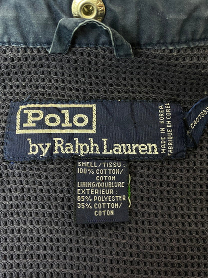【中古品】【メンズ】 POLO RALPH LAUREN ポロ・ラルフローレン 90S SPORT JACKET スポーツジャケット ライトアウター 146-260305-AS-17-min サイズ：M カラー：ネイビー 万代Net店