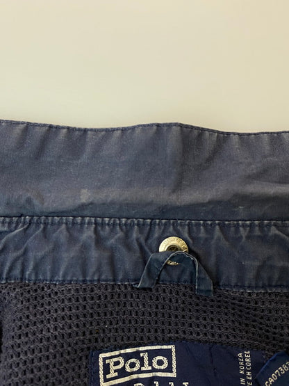 【中古品】【メンズ】 POLO RALPH LAUREN ポロ・ラルフローレン 90S SPORT JACKET スポーツジャケット ライトアウター 146-260305-AS-17-min サイズ：M カラー：ネイビー 万代Net店