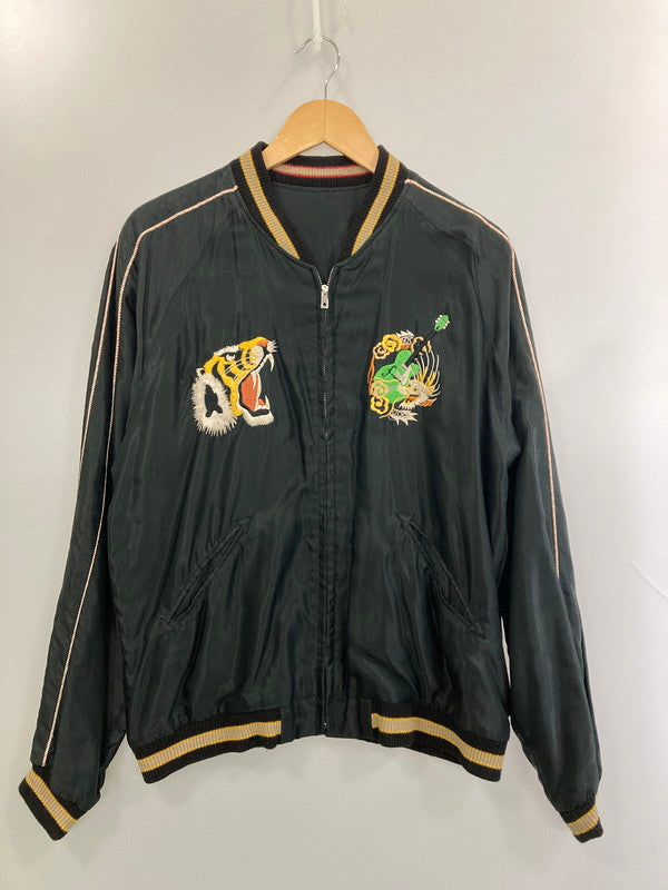 【中古品】【メンズ】 BRIAN SETZER ブライアン・セッツァー × TAILOR TOYO テーラー東洋 TT13330 SOUVENIR JACKET スーベニアジャケット 145-260314-zi-11-min サイズ：L カラー：ブラック 万代Net店