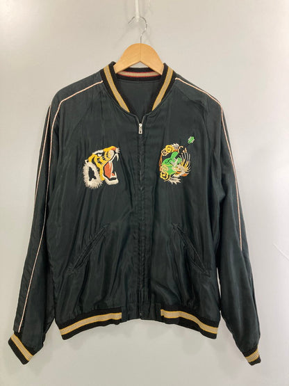 【中古品】【メンズ】 BRIAN SETZER ブライアン・セッツァー × TAILOR TOYO テーラー東洋 TT13330 SOUVENIR JACKET スーベニアジャケット 145-260314-zi-11-min サイズ：L カラー：ブラック 万代Net店