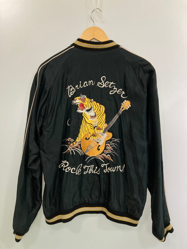 【中古品】【メンズ】 BRIAN SETZER ブライアン・セッツァー × TAILOR TOYO テーラー東洋 TT13330 SOUVENIR JACKET スーベニアジャケット 145-260314-zi-11-min サイズ：L カラー：ブラック 万代Net店