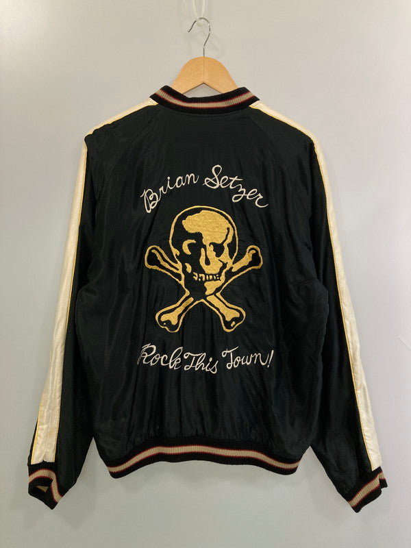 【中古品】【メンズ】 BRIAN SETZER ブライアン・セッツァー × TAILOR TOYO テーラー東洋 TT13330 SOUVENIR JACKET スーベニアジャケット 145-260314-zi-11-min サイズ：L カラー：ブラック 万代Net店