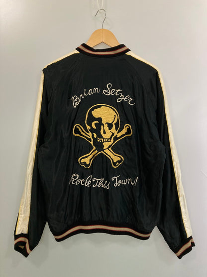 【中古品】【メンズ】 BRIAN SETZER ブライアン・セッツァー × TAILOR TOYO テーラー東洋 TT13330 SOUVENIR JACKET スーベニアジャケット 145-260314-zi-11-min サイズ：L カラー：ブラック 万代Net店