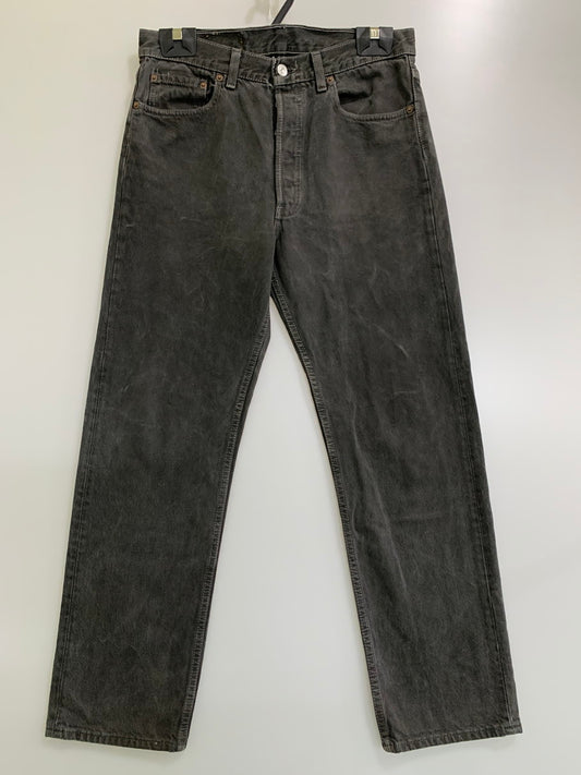 【中古品】【メンズ】 Levi's リーバイス WHITE DENIM PIECE DYEING BLACK 90S 501-0651 USA デニム パンツ メンズ 後染め ボトムス ジーンズ 157-260311-em-05-min サイズ：W31 L30 カラー：ブラック 万代Net店