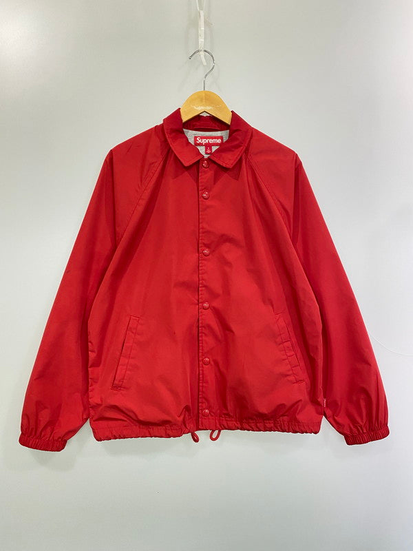 【中古品】【メンズ】 Supreme シュプリーム OLD ENGLISH ARC COACHES JACKET コーチジャケット ライトアウター 149-260305-AS-14-min サイズ：S カラー：レッド 万代Net店