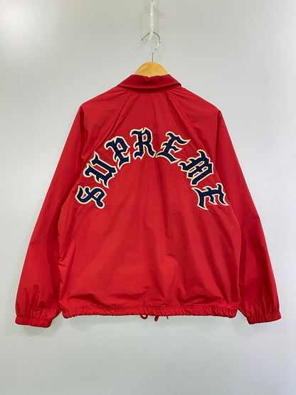 【中古品】【メンズ】 Supreme シュプリーム OLD ENGLISH ARC COACHES JACKET コーチジャケット ライトアウター 149-260305-AS-14-min サイズ：S カラー：レッド 万代Net店