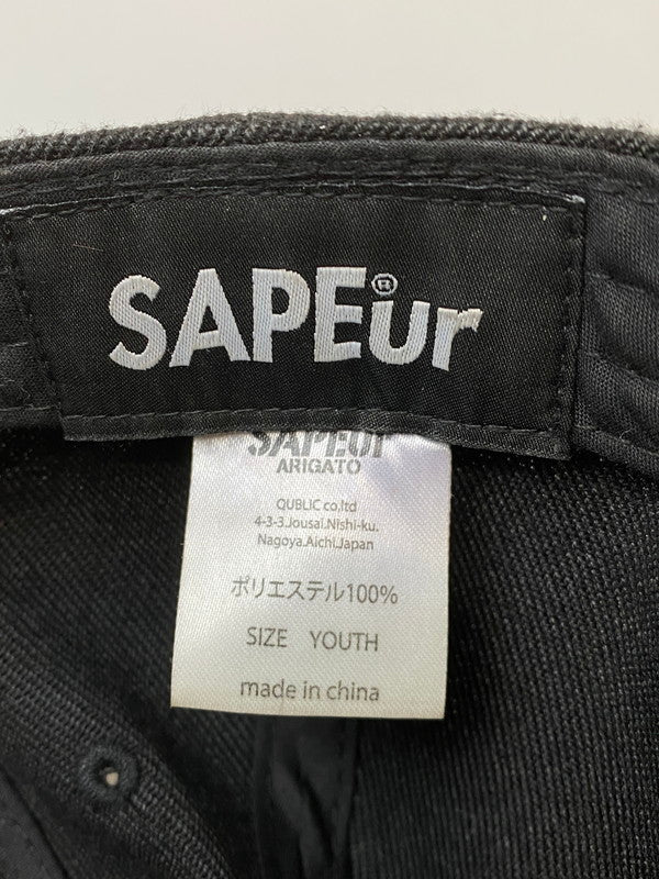 【中古品】【メンズ】 SAPEUR サプール SNAPBACK CAP スナップバック キャップ 帽子 185-260305-AS-40-min カラー：ブラック 万代Net店