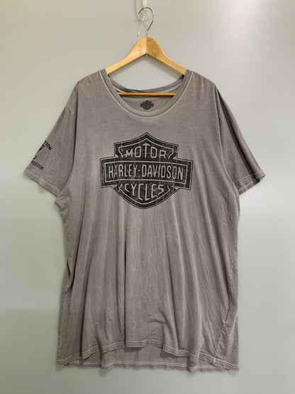 【現状渡し品】【メンズ】 HARLEY DAVIDSON ハーレーダビッドソン USA製 SS PRINT TEE 半袖Tシャツ ショートスリーブ 146-260718-AS-21-min サイズ：2XL カラー：グレー 万代Net店