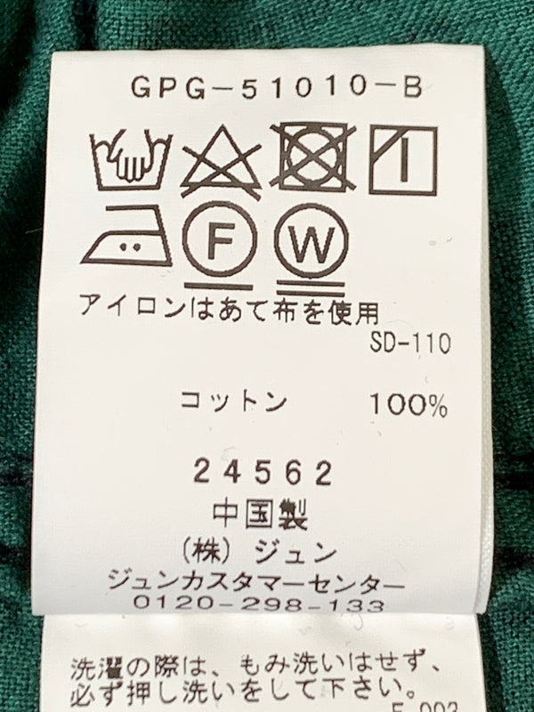 【中古品】【メンズ】 WILD LIFE ワイルド ライフ TAILOR CHECK OPEN COLLAR SHIRT GREEN テイラー チェック オープン カラー シャツ メンズ 長袖 シャツ トップス 140-260731-em-53-min サイズ：Ｌ カラー：グリーン系 万代Net店