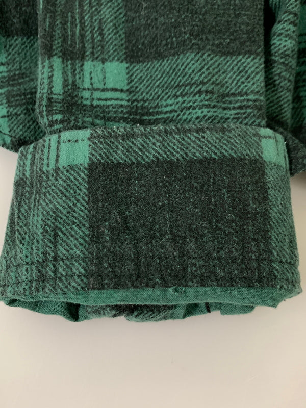 【中古品】【メンズ】 WILD LIFE ワイルド ライフ TAILOR CHECK OPEN COLLAR SHIRT GREEN テイラー チェック オープン カラー シャツ メンズ 長袖 シャツ トップス 140-260731-em-53-min サイズ：Ｌ カラー：グリーン系 万代Net店