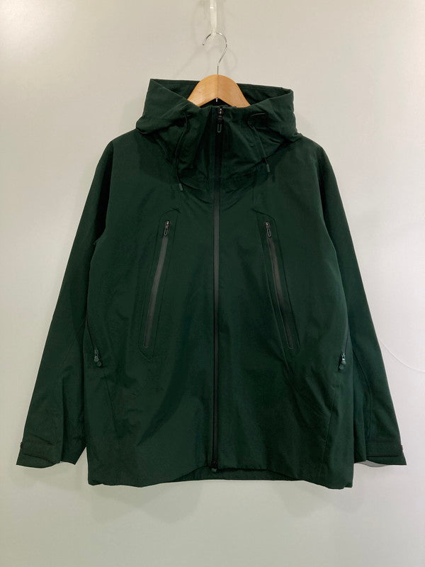 【中古品】【メンズ】 DESCENTE ALLTERRAIN HARDSHELL JACKET DU5FWBA2M デサント オルテライン ハードシェル ジャケット ライトアウター 144-260313-yn-23-min サイズ：L カラー：ダークグリーン 万代Net店