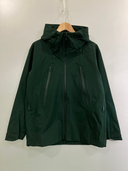 【中古品】【メンズ】 DESCENTE ALLTERRAIN HARDSHELL JACKET DU5FWBA2M デサント オルテライン ハードシェル ジャケット ライトアウター 144-260313-yn-23-min サイズ：L カラー：ダークグリーン 万代Net店