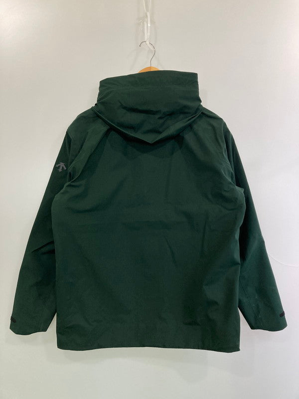 【中古品】【メンズ】 DESCENTE ALLTERRAIN HARDSHELL JACKET DU5FWBA2M デサント オルテライン ハードシェル ジャケット ライトアウター 144-260313-yn-23-min サイズ：L カラー：ダークグリーン 万代Net店