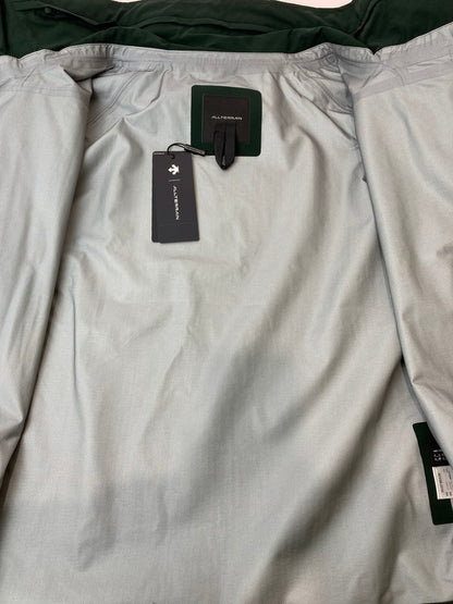 【中古品】【メンズ】 DESCENTE ALLTERRAIN HARDSHELL JACKET DU5FWBA2M デサント オルテライン ハードシェル ジャケット ライトアウター 144-260313-yn-23-min サイズ：L カラー：ダークグリーン 万代Net店