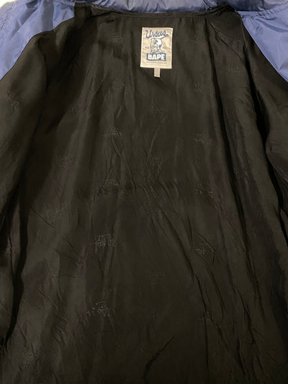 【中古品】【メンズ】 A BATHING ア ベイシング エイプ APE URSUS BAPE アーサス ベイプ NYLON ZIP JACKET NAVY メンズ ライトアウター 142-260630-hu-13-min サイズ：L カラー：ネイビー 万代Net店