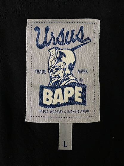 【中古品】【メンズ】 A BATHING ア ベイシング エイプ APE URSUS BAPE アーサス ベイプ NYLON ZIP JACKET NAVY メンズ ライトアウター 142-260630-hu-13-min サイズ：L カラー：ネイビー 万代Net店