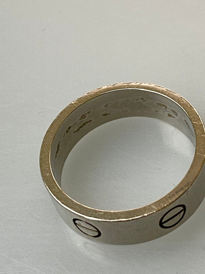 【中古品】【メンズ】 CARTIER カルティエ LOVE RING K18WG 指輪 リング アクセサリー 182-260305-AS-66-min カラー：シルバー 万代Net店