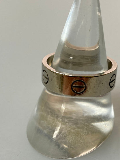 【中古品】【メンズ】 CARTIER カルティエ LOVE RING K18WG 指輪 リング アクセサリー 182-260305-AS-66-min カラー：シルバー 万代Net店