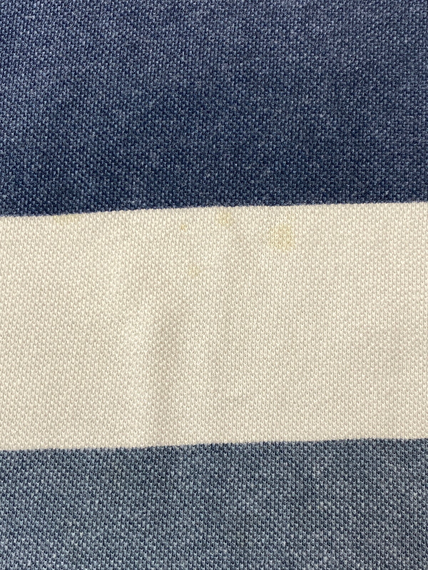 【中古品】【メンズ】 ASH CREEK アッシュ クリーク LS BORDER POLO SHIRT 長袖 ボーダー ポロシャツ トップス 146-260626-jt-14-min サイズ：L カラー：ブルー系 万代Net店
