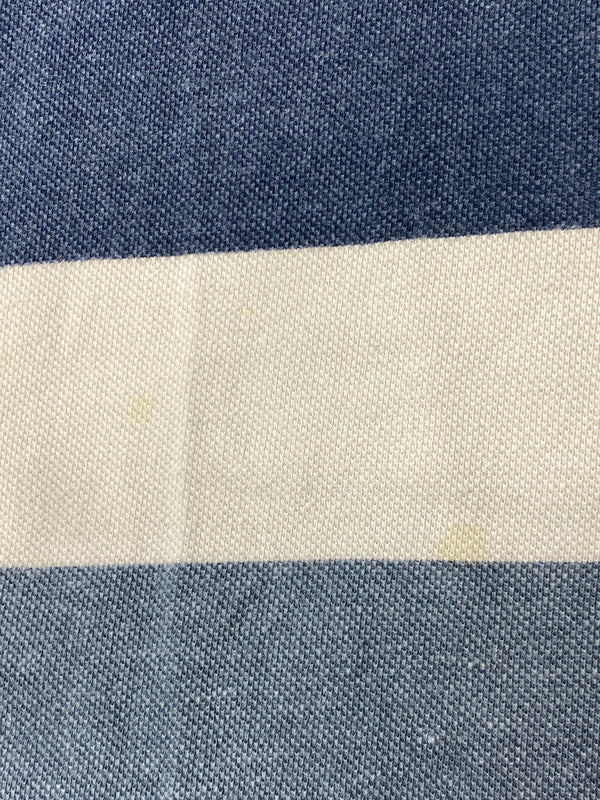 【中古品】【メンズ】 ASH CREEK アッシュ クリーク LS BORDER POLO SHIRT 長袖 ボーダー ポロシャツ トップス 146-260626-jt-14-min サイズ：L カラー：ブルー系 万代Net店