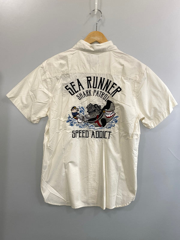 【中古品】【メンズ】 STUDIO D'ARTISAN ステュディオダルチザン SEA RUNNER SS SHIRT シーランナー ショートスリーブ シャツ メンズ 半袖シャツ 145-260704-hu-51-min サイズ：40 カラー：クリーム 万代Net店