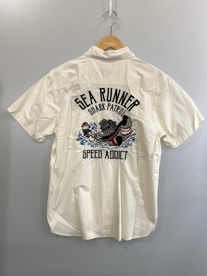 【中古品】【メンズ】 STUDIO D'ARTISAN ステュディオダルチザン SEA RUNNER SS SHIRT シーランナー ショートスリーブ シャツ メンズ 半袖シャツ 145-260704-hu-51-min サイズ：40 カラー：クリーム 万代Net店