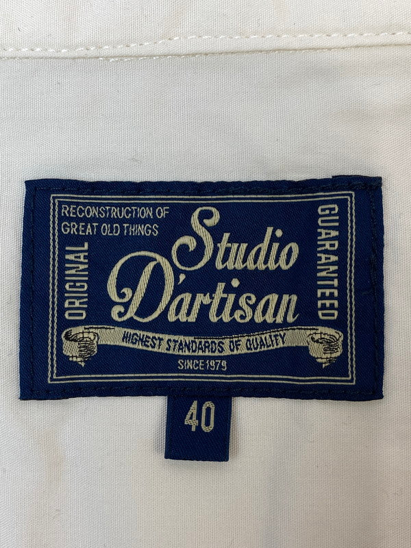 【中古品】【メンズ】 STUDIO D'ARTISAN ステュディオダルチザン SEA RUNNER SS SHIRT シーランナー ショートスリーブ シャツ メンズ 半袖シャツ 145-260704-hu-51-min サイズ：40 カラー：クリーム 万代Net店
