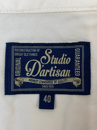 【中古品】【メンズ】 STUDIO D'ARTISAN ステュディオダルチザン SEA RUNNER SS SHIRT シーランナー ショートスリーブ シャツ メンズ 半袖シャツ 145-260704-hu-51-min サイズ：40 カラー：クリーム 万代Net店