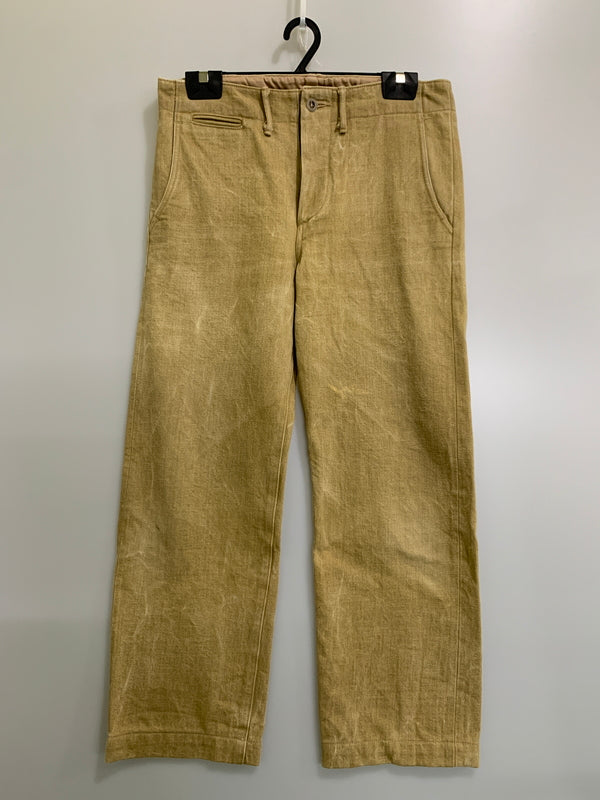 【中古品】【メンズ】 SAMURAI JEANS サムライジーンズ チノパンツ S041CP メンズ ボトムス デニム 156-260704-hu-13-min サイズ：34 カラー：イエロー系 万代Net店