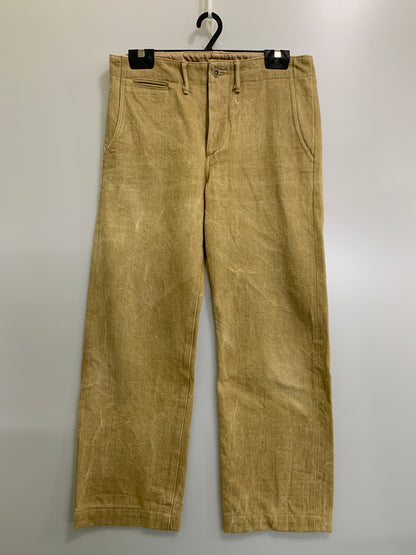 【中古品】【メンズ】 SAMURAI JEANS サムライジーンズ チノパンツ S041CP メンズ ボトムス デニム 156-260704-hu-13-min サイズ：34 カラー：イエロー系 万代Net店