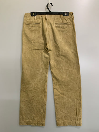 【中古品】【メンズ】 SAMURAI JEANS サムライジーンズ チノパンツ S041CP メンズ ボトムス デニム 156-260704-hu-13-min サイズ：34 カラー：イエロー系 万代Net店
