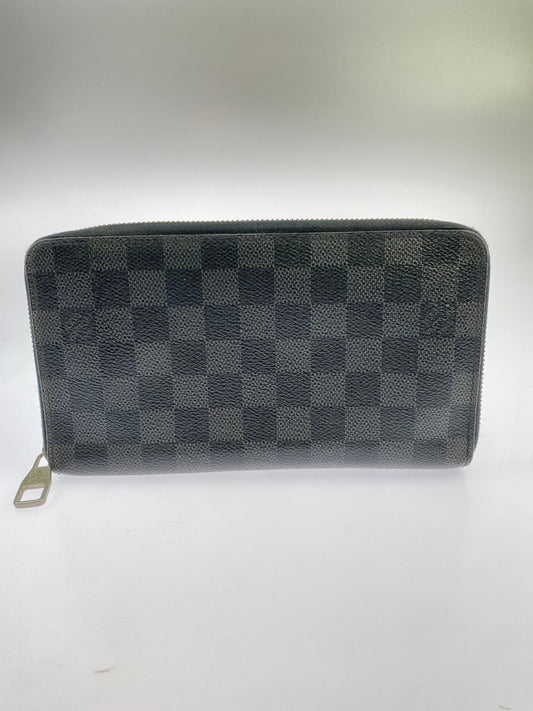 【中古品】【メンズ/レディース】 LOUIS VUITTON ルイ・ヴィトン LONG WALLET N63077 CA0182 ダミエグラフィット ジッピーオーガナイザー 長財布 179-260316-yn-23-min カラー：ブラック 万代Net店