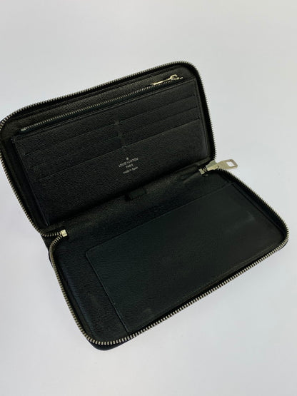 【中古品】【メンズ/レディース】 LOUIS VUITTON ルイ・ヴィトン LONG WALLET N63077 CA0182 ダミエグラフィット ジッピーオーガナイザー 長財布 179-260316-yn-23-min カラー：ブラック 万代Net店