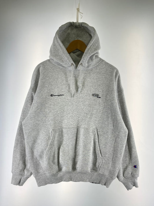【中古品】【メンズ】 WTAPS ダブルタップス × CHAMPION チャンピオン HOODED SWEATSHIRT C8-D107 フーデッド スウェットシャツ メンズ トップス パーカー 142-260311-em-27-min サイズ：M カラー：ライトグレー 万代Net店