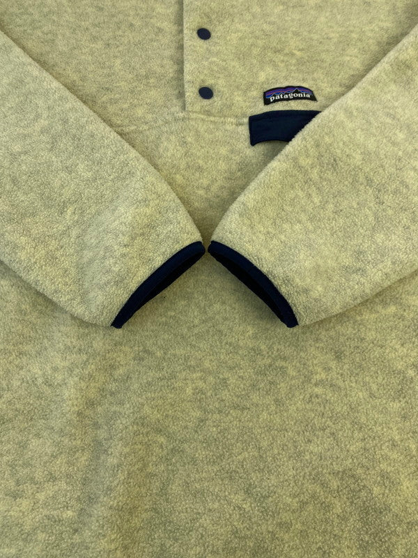 【中古品】【メンズ】 patagonia パタゴニア SYNCHILLA SNAP-T 25450FA17 シンチラ スナップT プルオーバー メンズ フリースジャケット 144-260311-em-32-min サイズ：M カラー：クリーム系 万代Net店