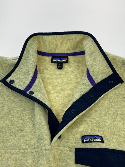 【中古品】【メンズ】 patagonia パタゴニア SYNCHILLA SNAP-T 25450FA17 シンチラ スナップT プルオーバー メンズ フリースジャケット 144-260311-em-32-min サイズ：M カラー：クリーム系 万代Net店