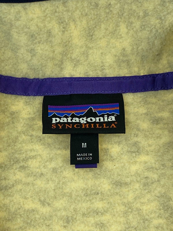 【中古品】【メンズ】 patagonia パタゴニア SYNCHILLA SNAP-T 25450FA17 シンチラ スナップT プルオーバー メンズ フリースジャケット 144-260311-em-32-min サイズ：M カラー：クリーム系 万代Net店