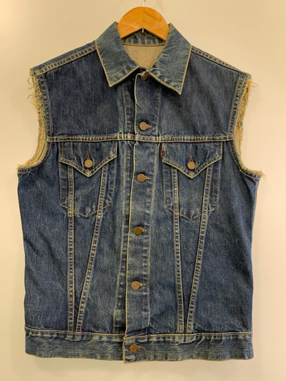 【中古品】【メンズ】 Levi's リーバイス 60S 3RD TYPE DENIM JACKET 60年代 デニムジャケット 袖カットオフ メンズ ベスト 146-260311-em-09-min カラー：インディゴブルー 万代Net店