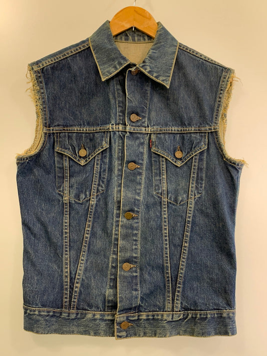 【中古品】【メンズ】 Levi's リーバイス 60S 3RD TYPE DENIM JACKET 60年代 デニムジャケット 袖カットオフ メンズ ベスト 146-260311-em-09-min カラー：インディゴブルー 万代Net店