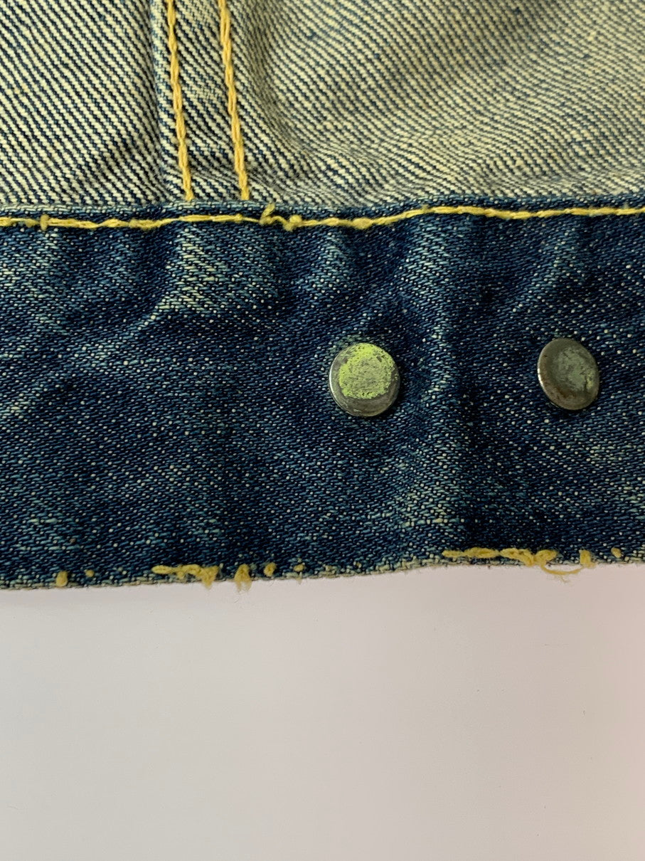 【中古品】【メンズ】 Levi's リーバイス 60S 3RD TYPE DENIM JACKET 60年代 デニムジャケット 袖カットオフ メンズ ベスト 146-260311-em-09-min カラー：インディゴブルー 万代Net店