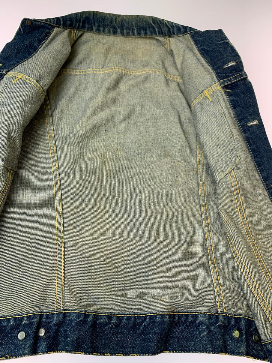 【中古品】【メンズ】 Levi's リーバイス 60S 3RD TYPE DENIM JACKET 60年代 デニムジャケット 袖カットオフ メンズ ベスト 146-260311-em-09-min カラー：インディゴブルー 万代Net店
