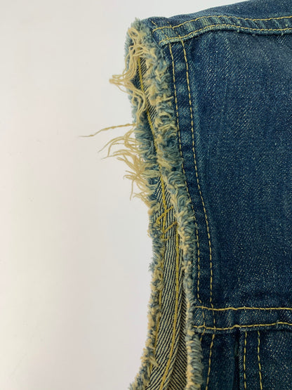 【中古品】【メンズ】 Levi's リーバイス 60S 3RD TYPE DENIM JACKET 60年代 デニムジャケット 袖カットオフ メンズ ベスト 146-260311-em-09-min カラー：インディゴブルー 万代Net店