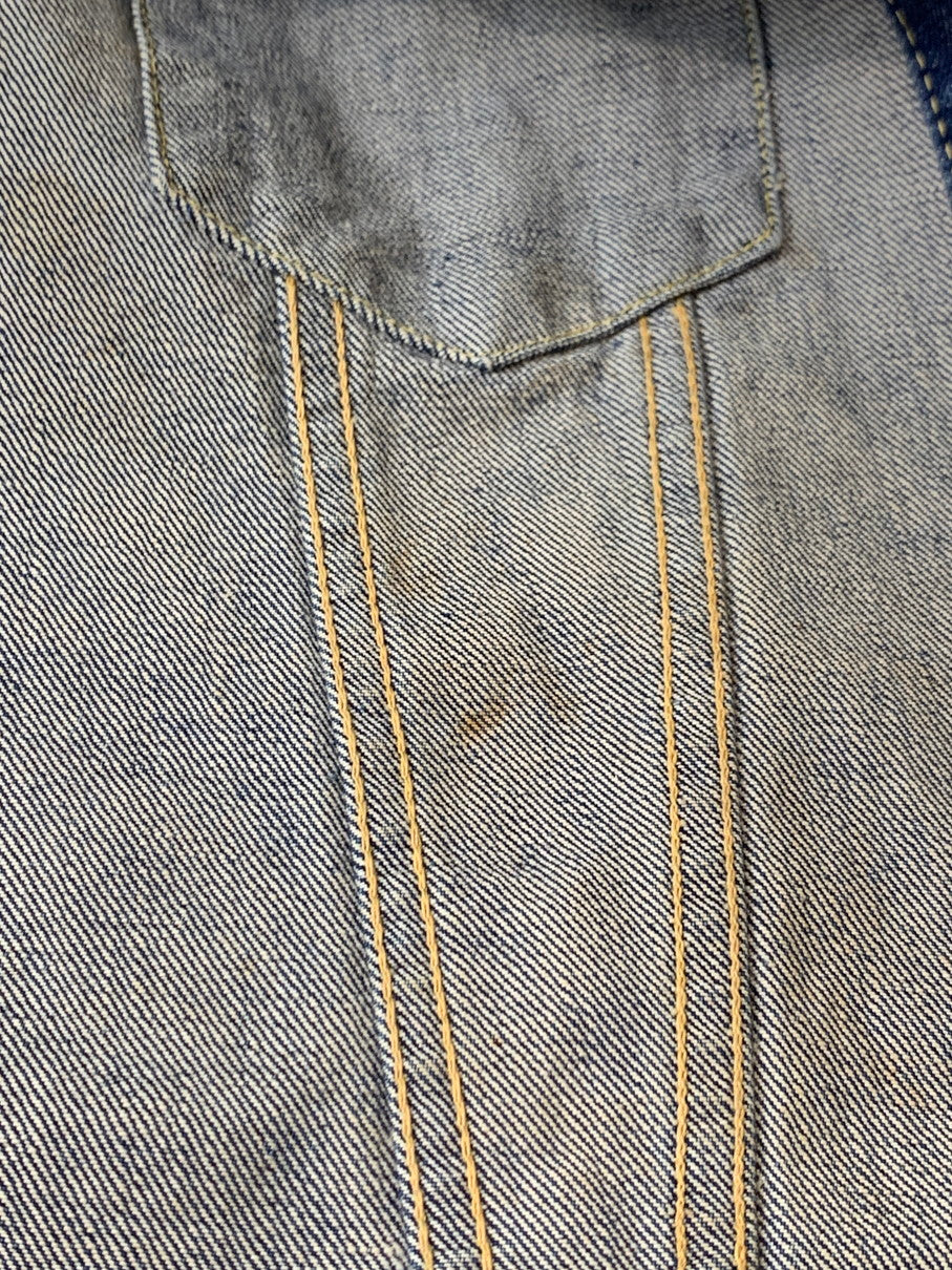 【中古品】【メンズ】 Levi's リーバイス 60S 3RD TYPE DENIM JACKET 60年代 デニムジャケット 袖カットオフ メンズ ベスト 146-260311-em-09-min カラー：インディゴブルー 万代Net店